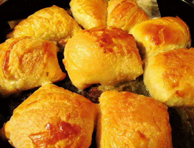 Samsa feta amb pasta de full