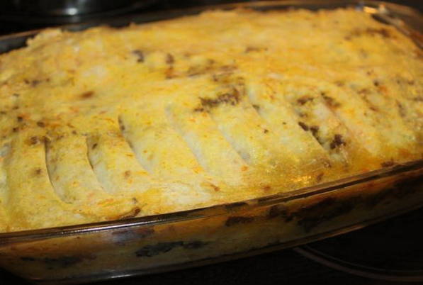 Cassola de patates amb bolets