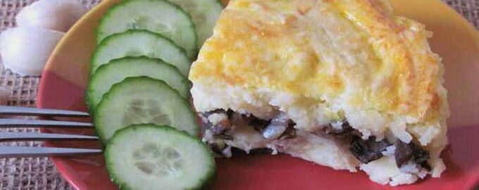 Cassola de patates amb bolets
