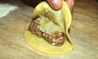 Naglagay kami ng minced meat dito.