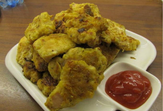 Nuggets de pui la cuptor