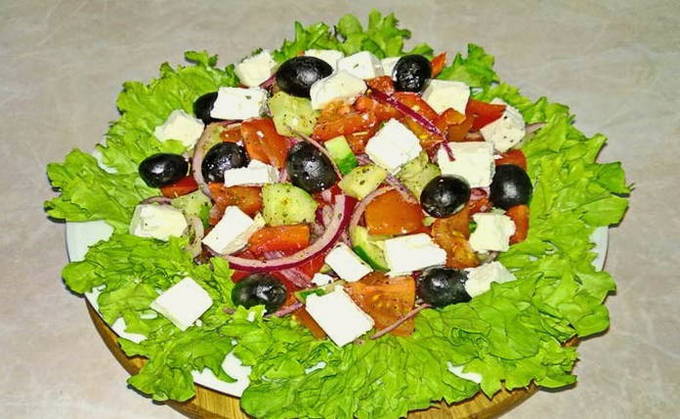 Sallad med ost