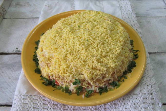 Sallader med äpple