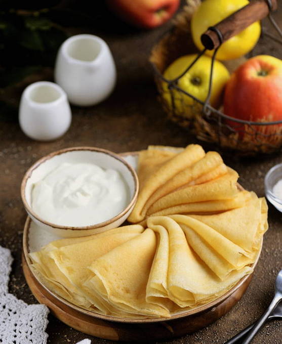 Mga pancake sa semolina