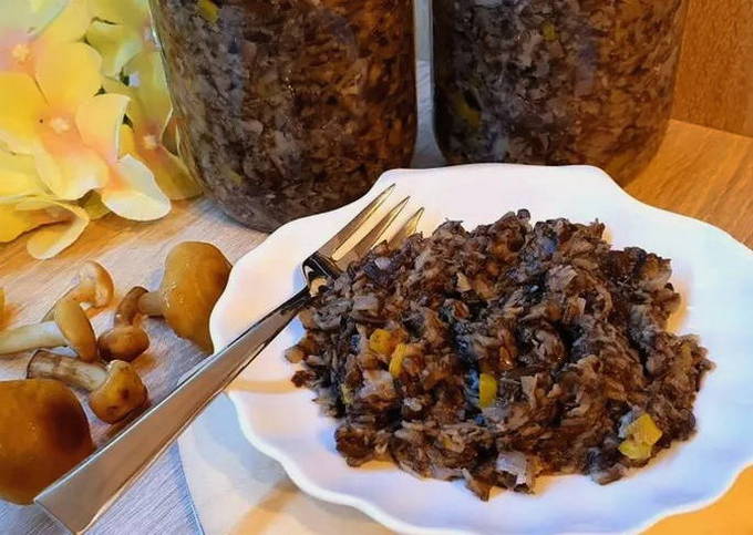 Caviar de bolets de mel per a l'hivern