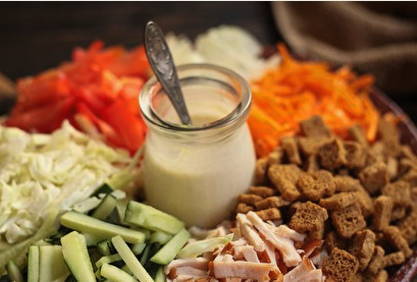 Getsallad i trädgården