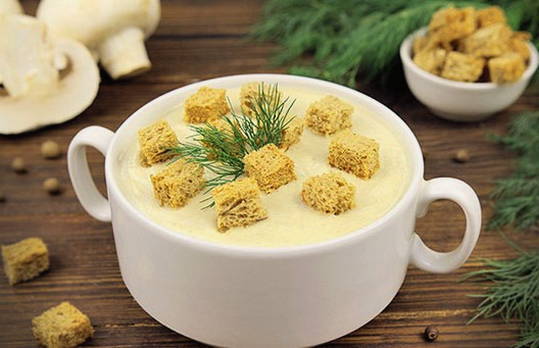 Súp kem Champignon