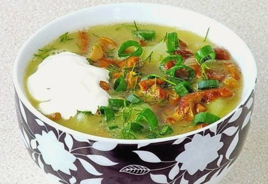Súp nấm mồng tơi
