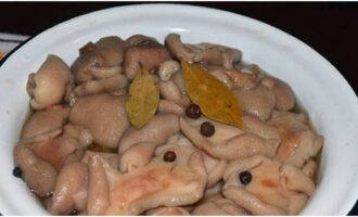 Binabalot namin ang mga baligtad na twists. Pagkatapos ng paglamig, ilagay ito sa pantry at iimbak hanggang taglamig. Ang pagkakaroon ng uncorked ang garapon, nasiyahan kami sa mushroom delicacy. Bon appetit!