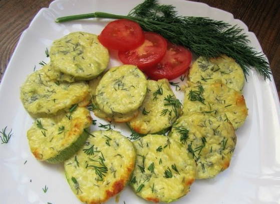 Carbassó amb formatge al forn