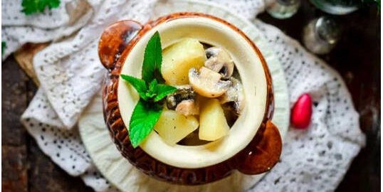Aardappelen met champignons