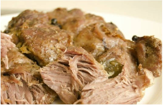 หมูอบในเตาอบ