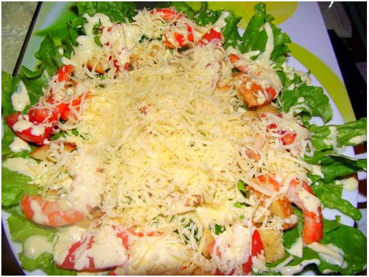 Sallad med räkor