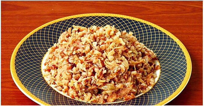 Buckwheat na may nilagang