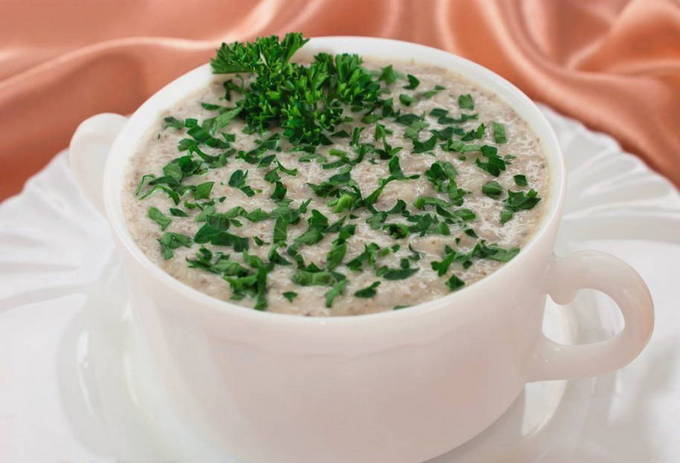 Sopa de xampinyons