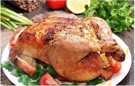 Inihurnong manok sa oven