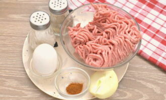 Köttbullar till soppa är väldigt lätta att förbereda. Vi kommer att förbereda de nödvändiga produkterna enligt listan. Tina köttfärs i förväg.