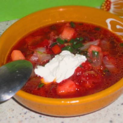 Borscht clàssic amb carn